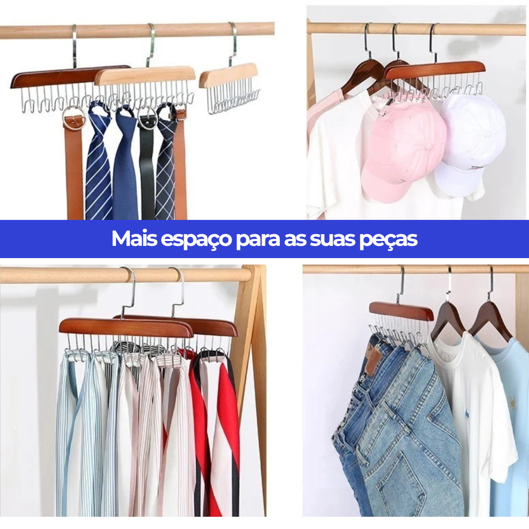 Kit 2 Cabides Organizador MultiGancho™