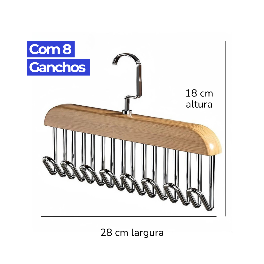 Kit 2 Cabides Organizador MultiGancho™