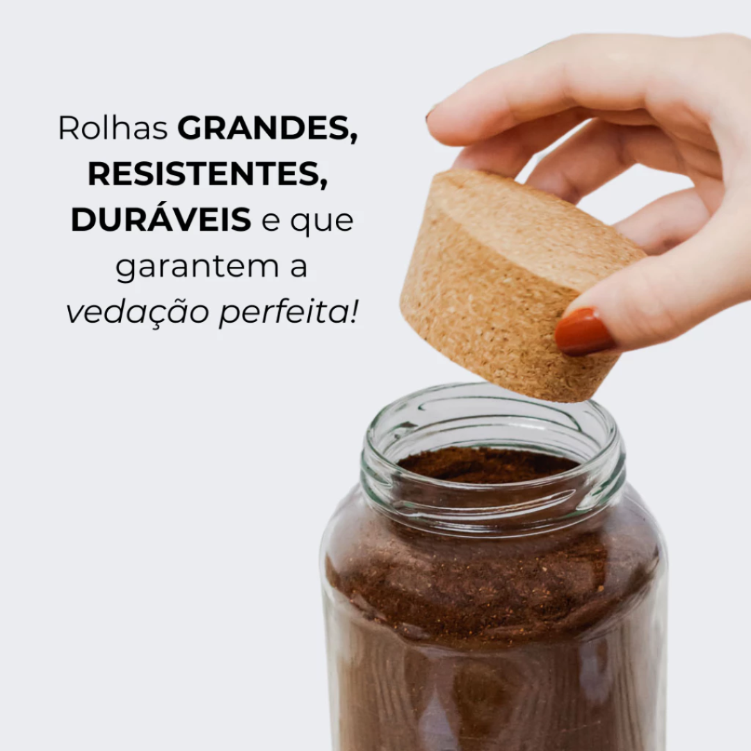 Kit 3 Potes de Vidro Cantinho do Café™